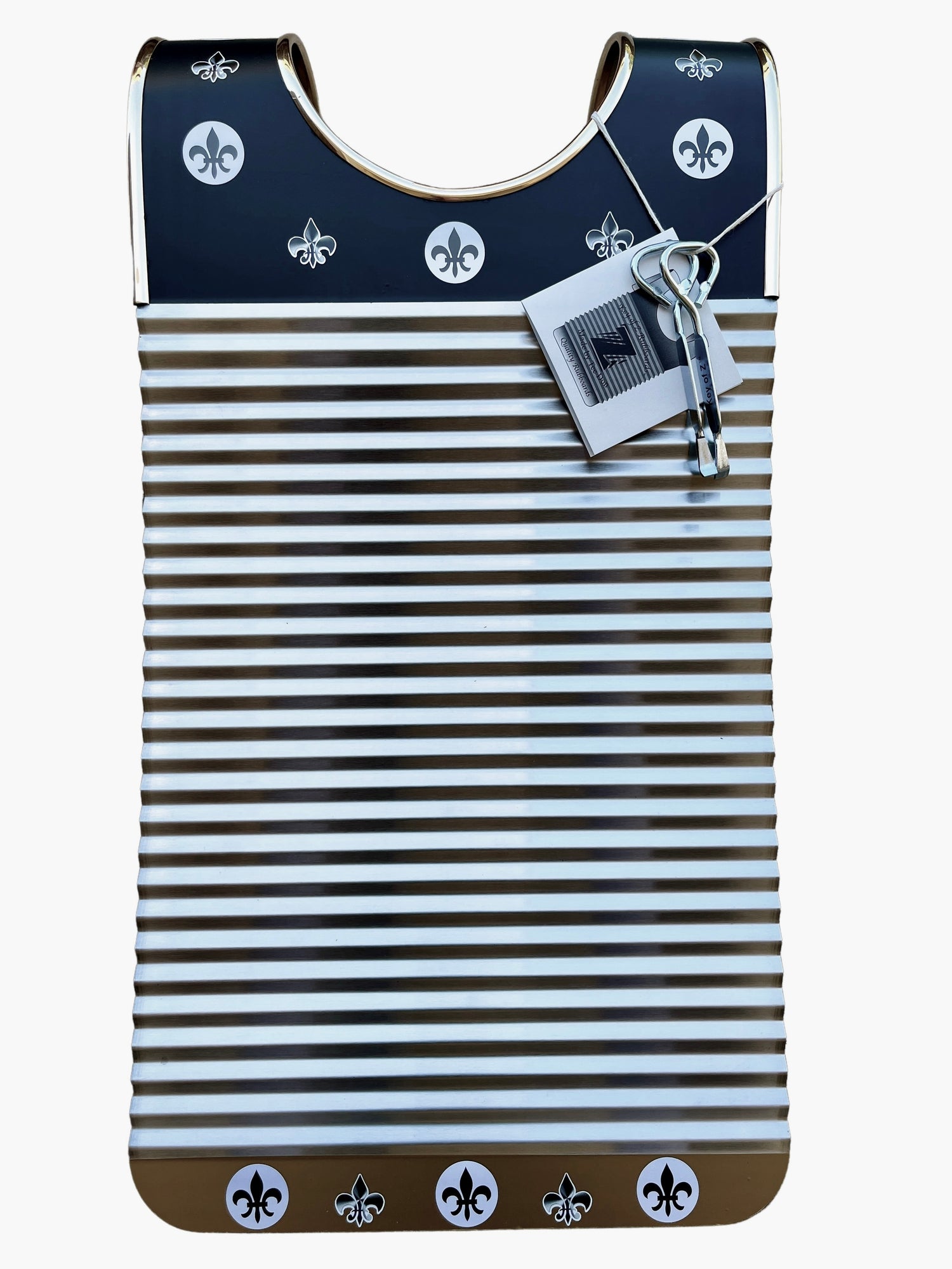 Handmade Black and Gold Zydeco Washboard