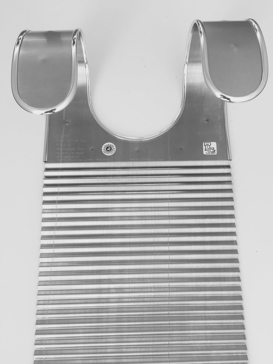 Black & White Fleur de Lis Zydeco Washboard Percussion Instrument Wash –  Key of Z Rubboards