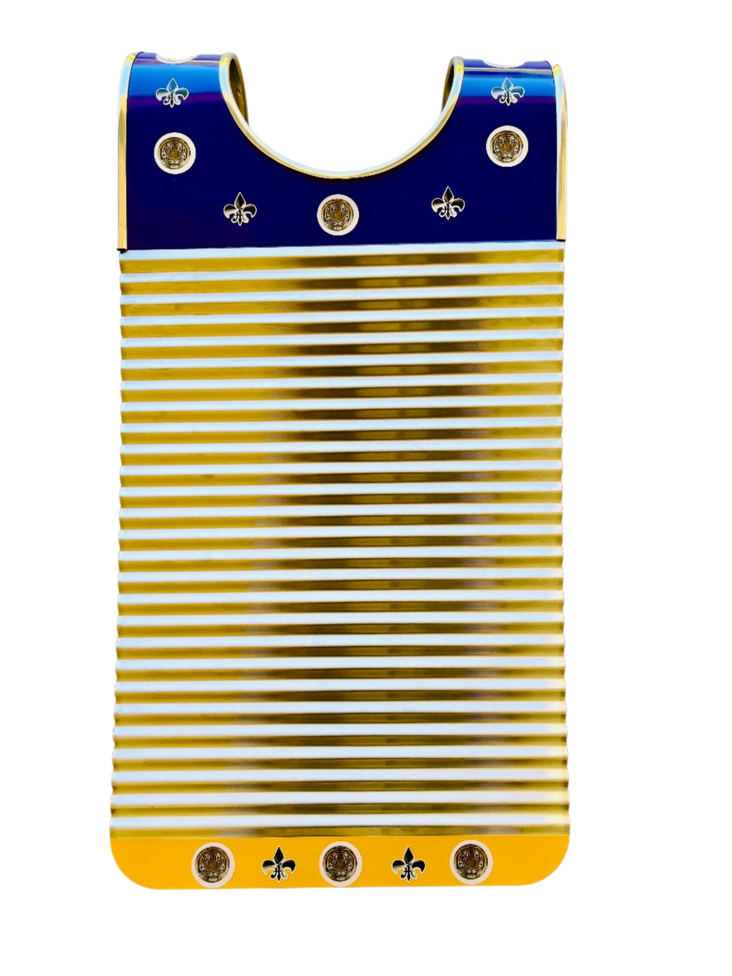 Purple and Yellow Zydeco Washboard