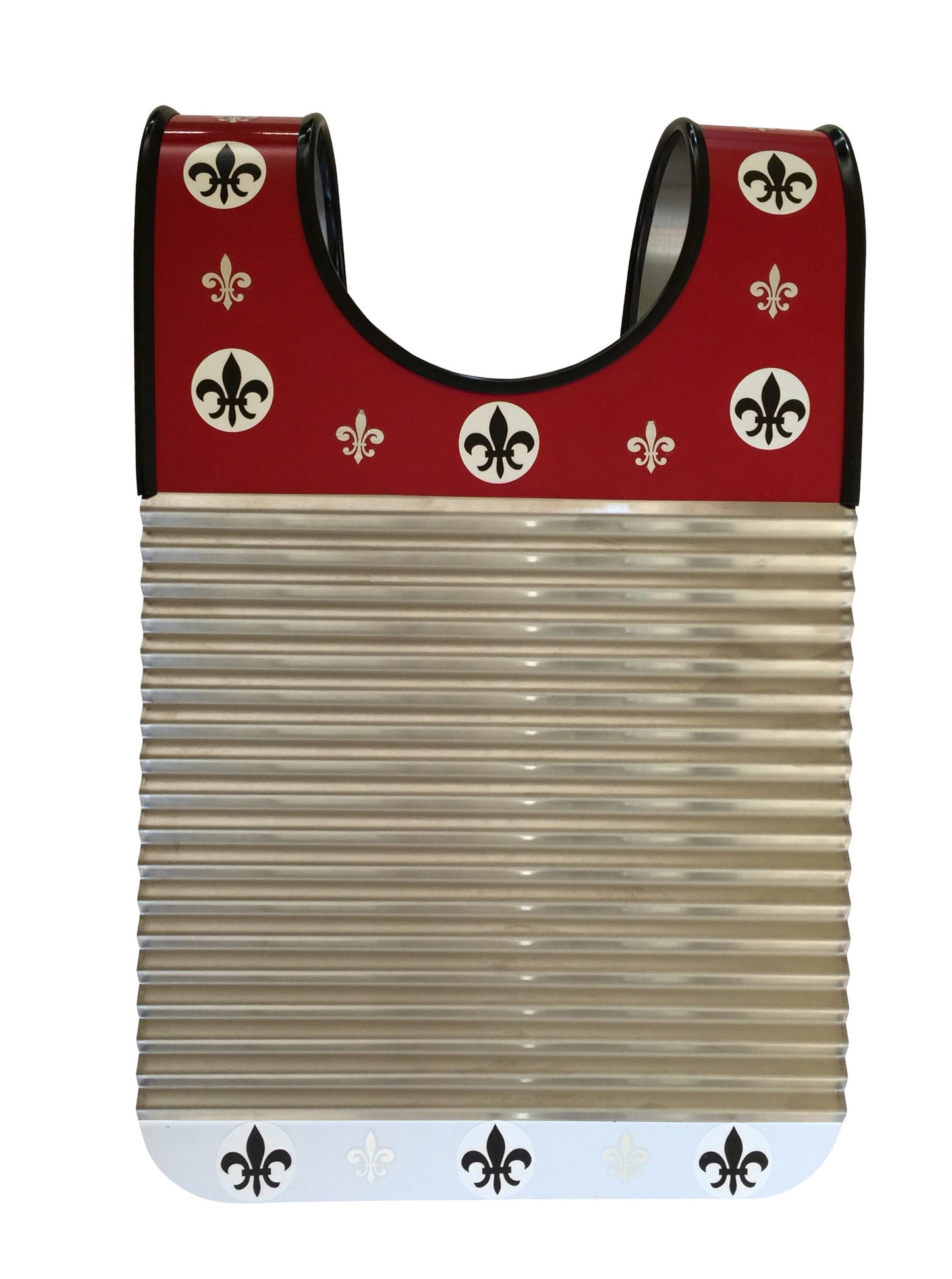 Child RED & WHITE Zydeco Washboard Percussion Instrument Washboard