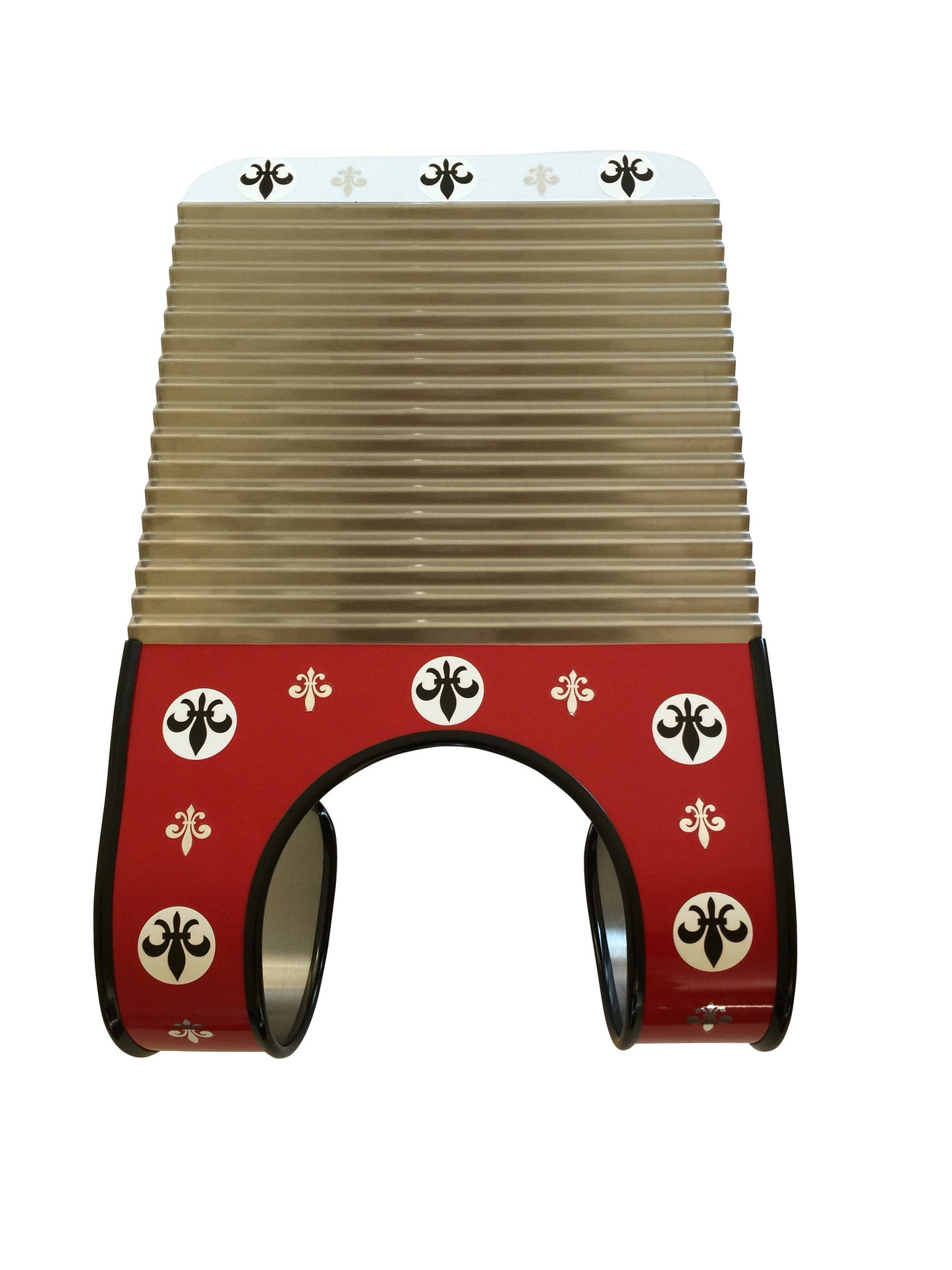 Child RED & WHITE Zydeco Washboard Percussion Instrument Washboard